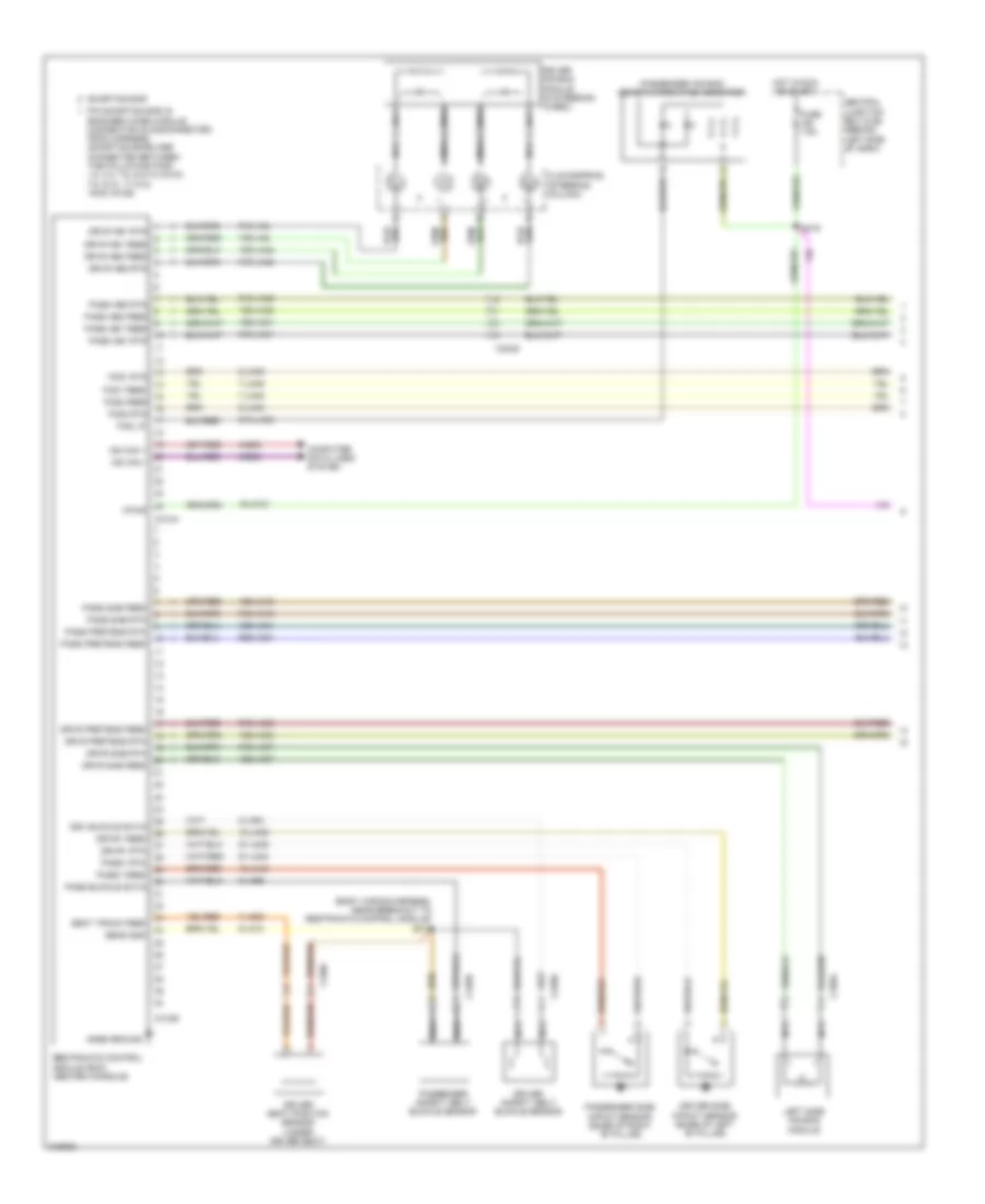 Supplemental Restraints Wiring Diagram 1 of 2 for Ford Transit Connect 2011