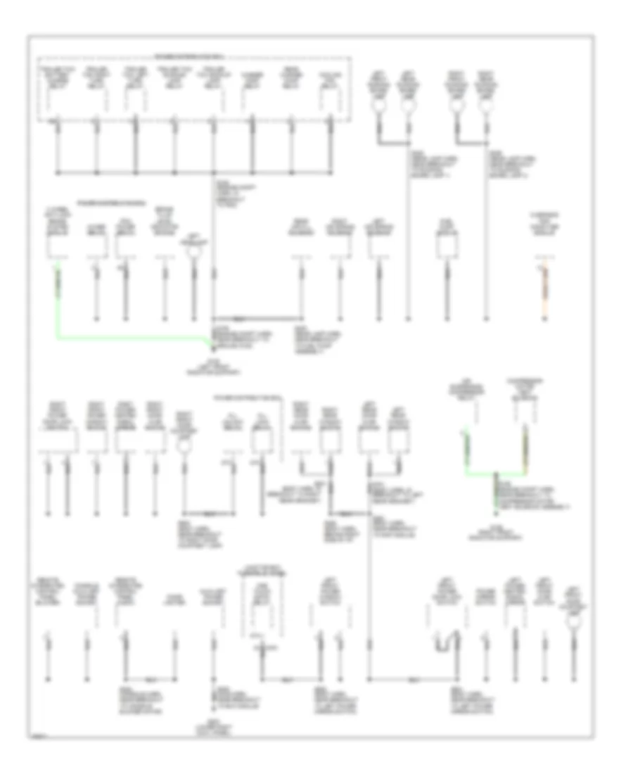 Ground Distribution Wiring Diagram 2 of 4 for Ford Expedition 1997