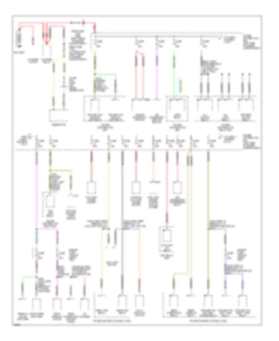 Power Distribution Wiring Diagram 1 of 4 for Ford Expedition 1997