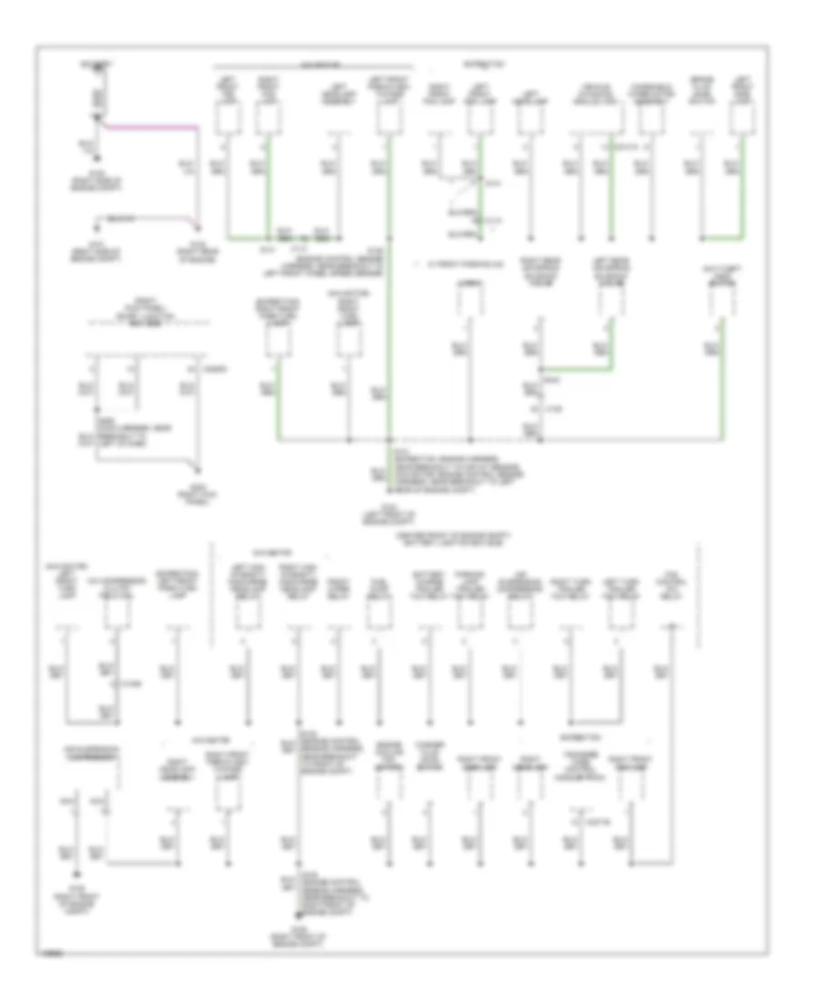 Ground Distribution Wiring Diagram 1 of 5 for Ford Expedition EL King Ranch 2014