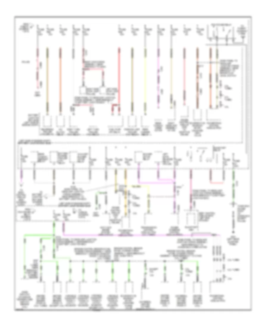 Power Distribution Wiring Diagram (2 of 5) for Ford Explorer Limited 2013