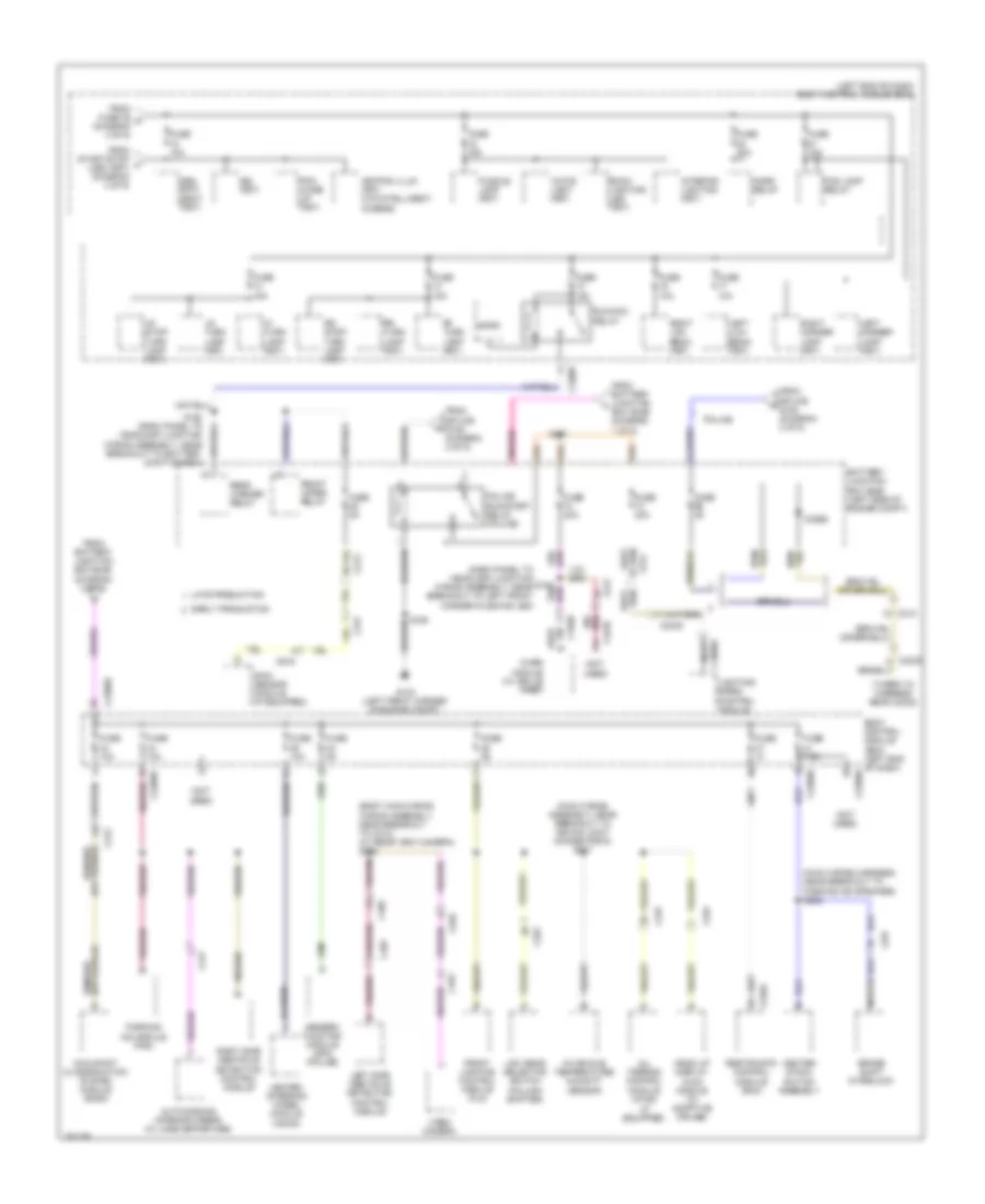 Power Distribution Wiring Diagram (5 of 5) for Ford Explorer Limited 2013