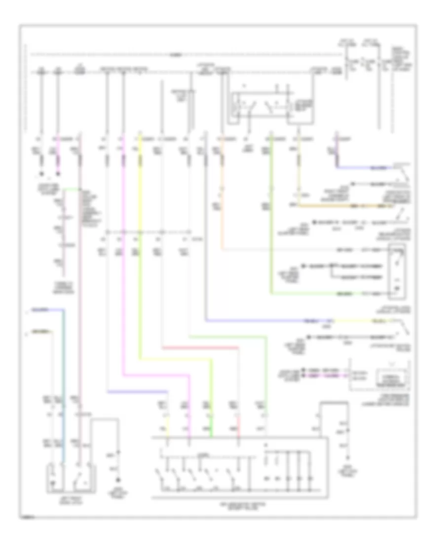 Power Door Locks Wiring Diagram, without Intelligent Access (2 of 2) for Ford Explorer Limited 2013