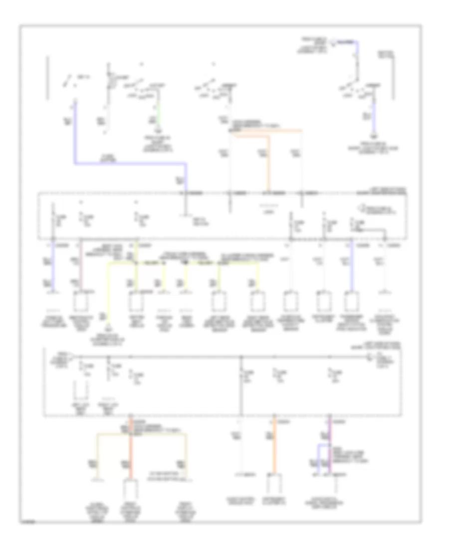 Power Distribution Wiring Diagram, Hybrid (3 of 4) for Ford Fusion SE 2010