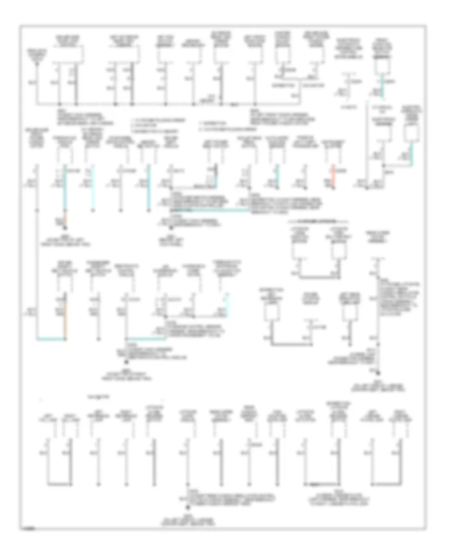 Ground Distribution Wiring Diagram 3 of 4 for Ford Expedition 2004