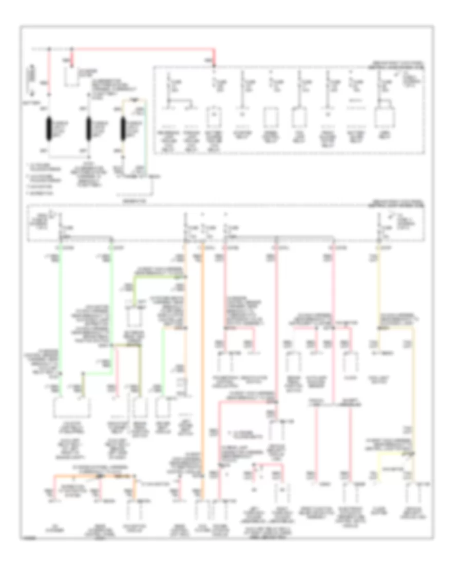 Power Distribution Wiring Diagram 1 of 4 for Ford Expedition 2004