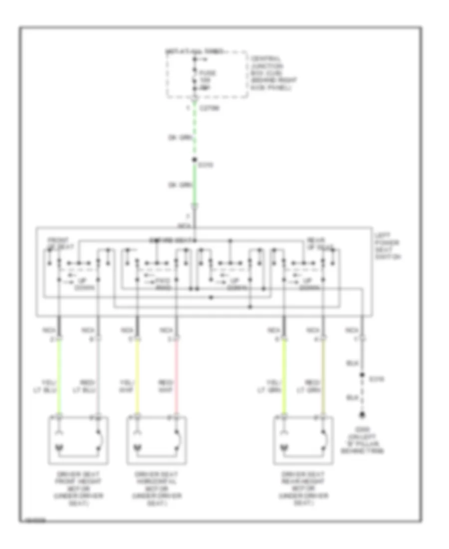 Driver Seat Wiring Diagram for Ford Expedition 2004