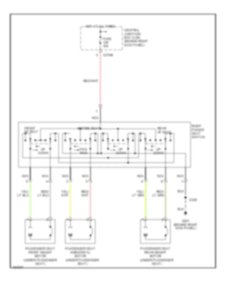 Passenger Power Seat Wiring Diagram for Ford Expedition 2004