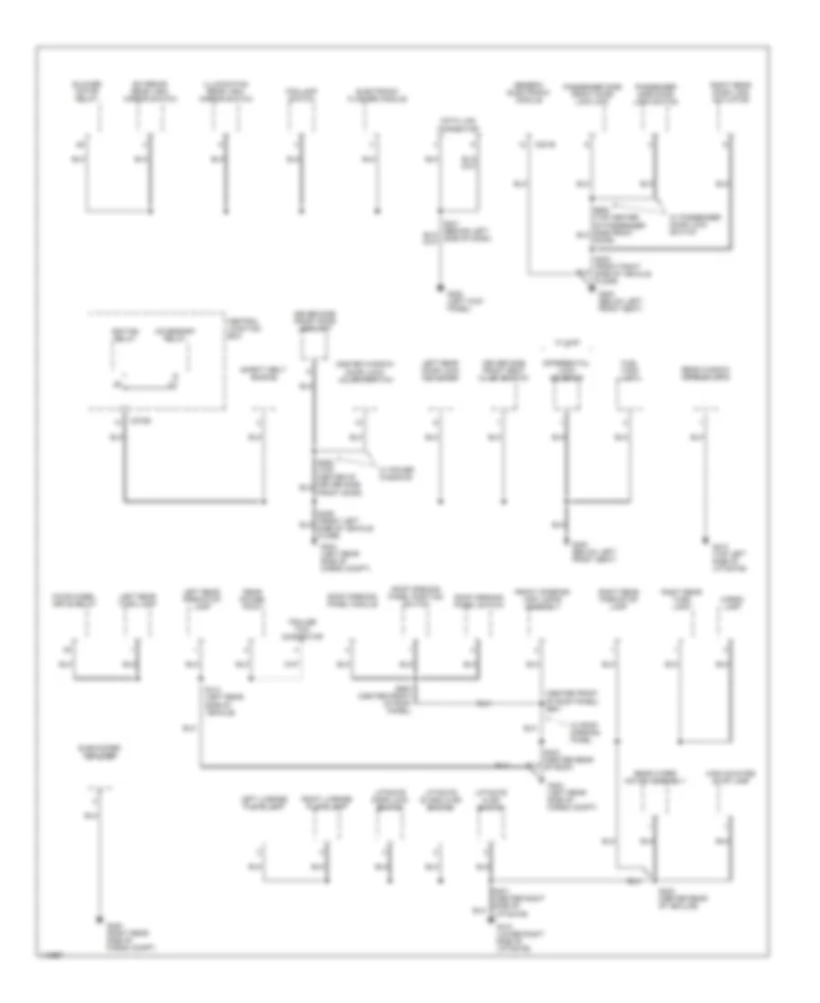 Ground Distribution Wiring Diagram (3 of 3) for Ford Escape 2001