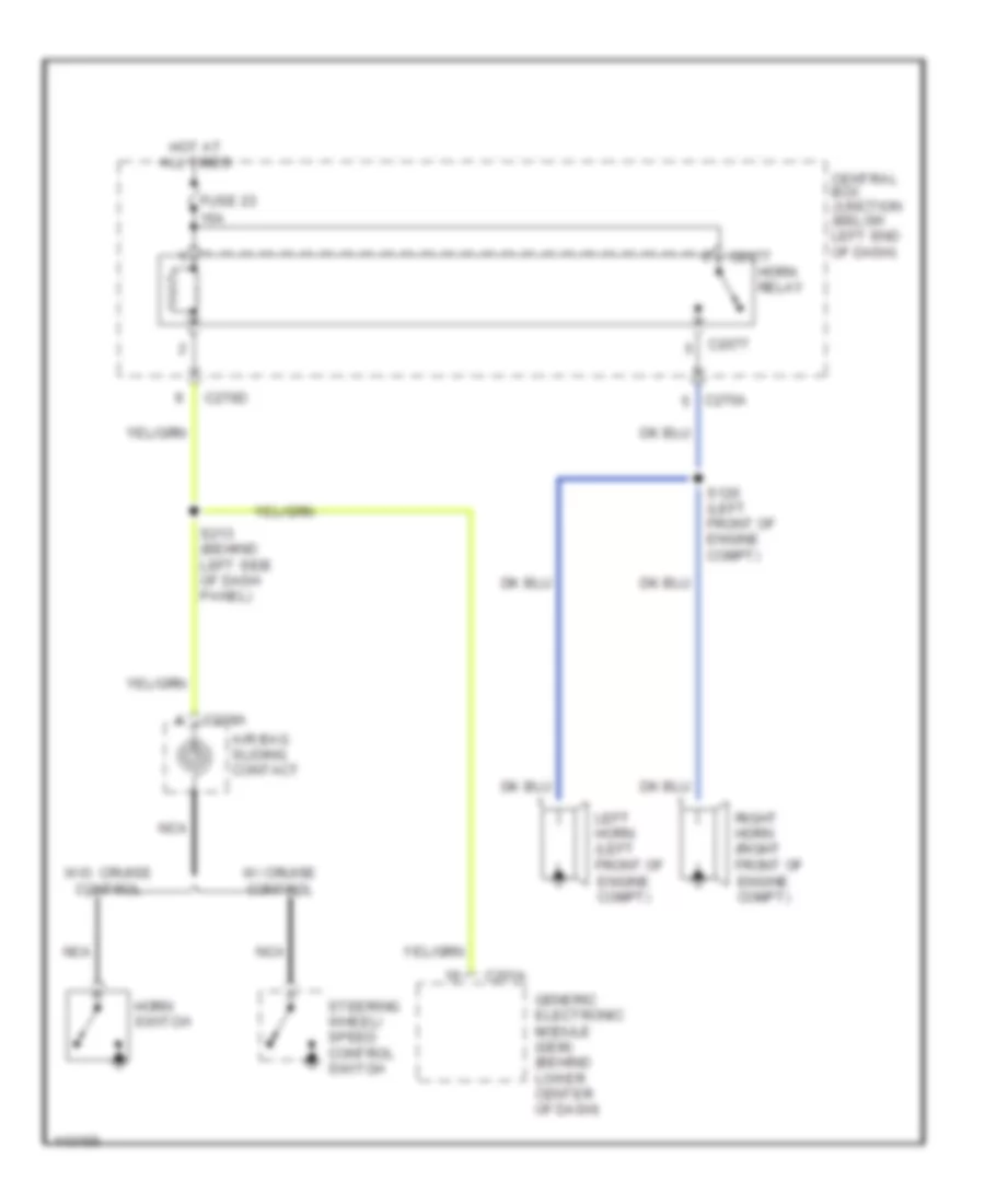 Horn Wiring Diagram for Ford Escape 2001