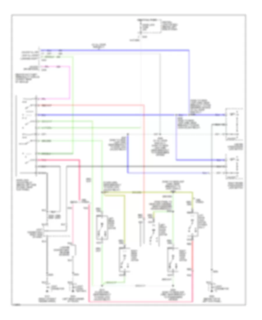 Door Lock Wiring Diagram for Ford Escort ZX2 1999