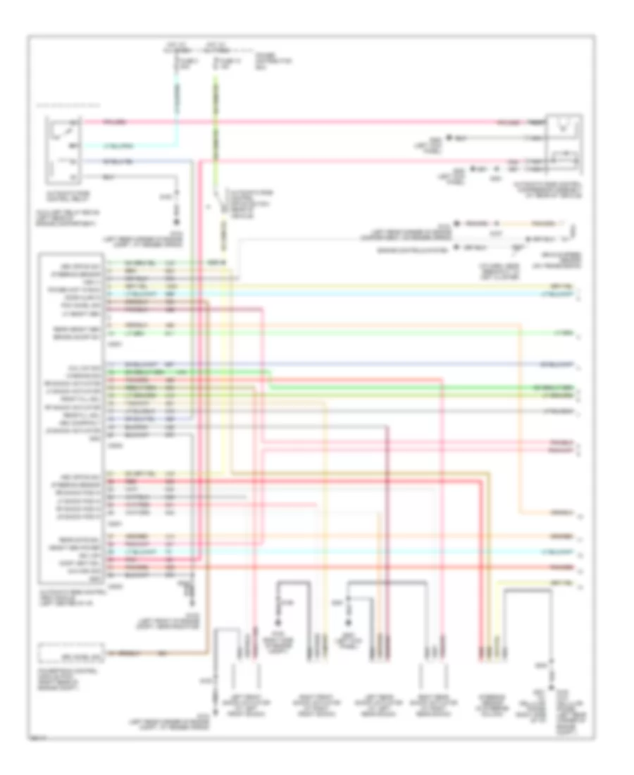 Electronic Suspension Wiring Diagram 1 of 2 for Ford Explorer 1997