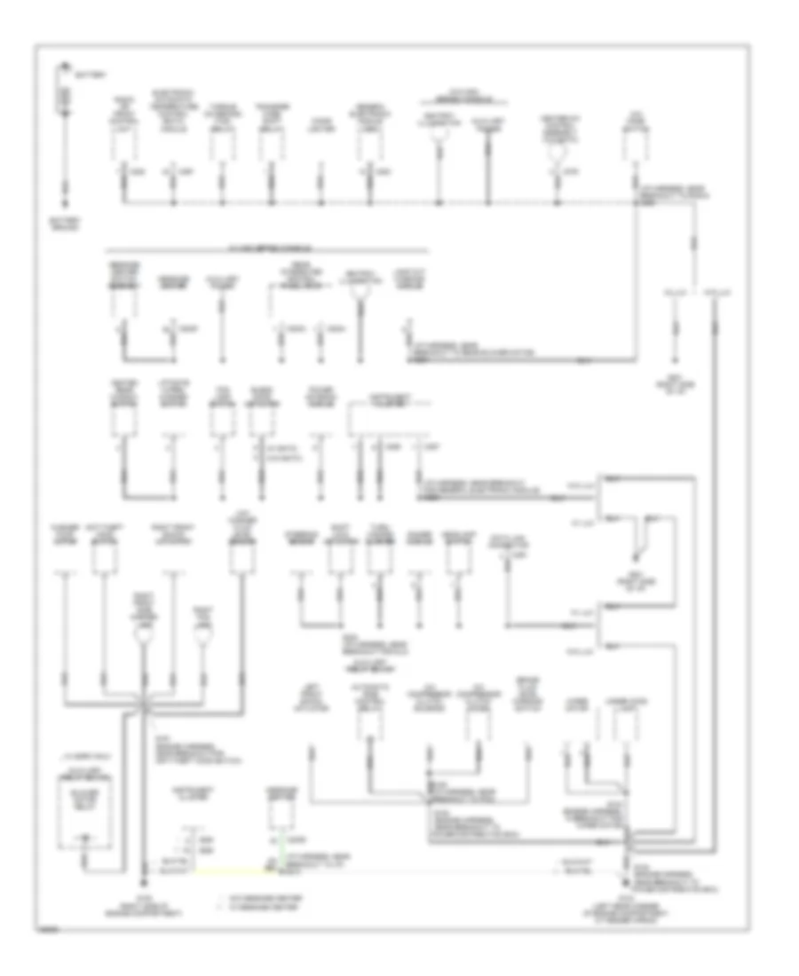 Ground Distribution Wiring Diagram 1 of 4 for Ford Explorer 1997