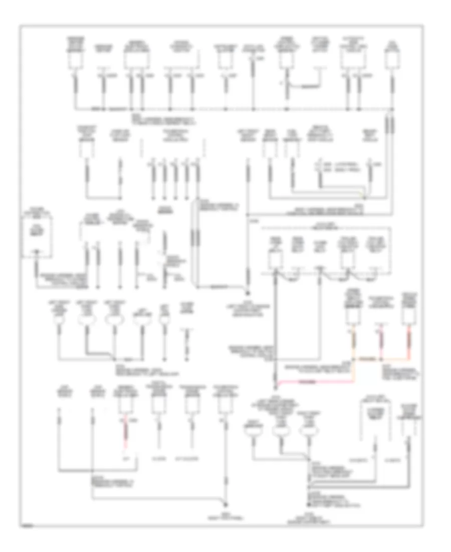 Ground Distribution Wiring Diagram (2 of 4) for Ford Explorer 1997