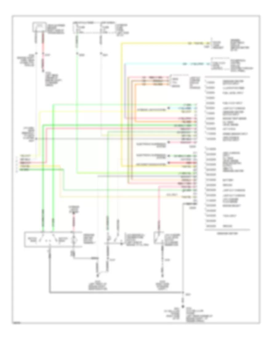 Instrument Cluster Wiring Diagram (2 of 2) for Ford Explorer 1997