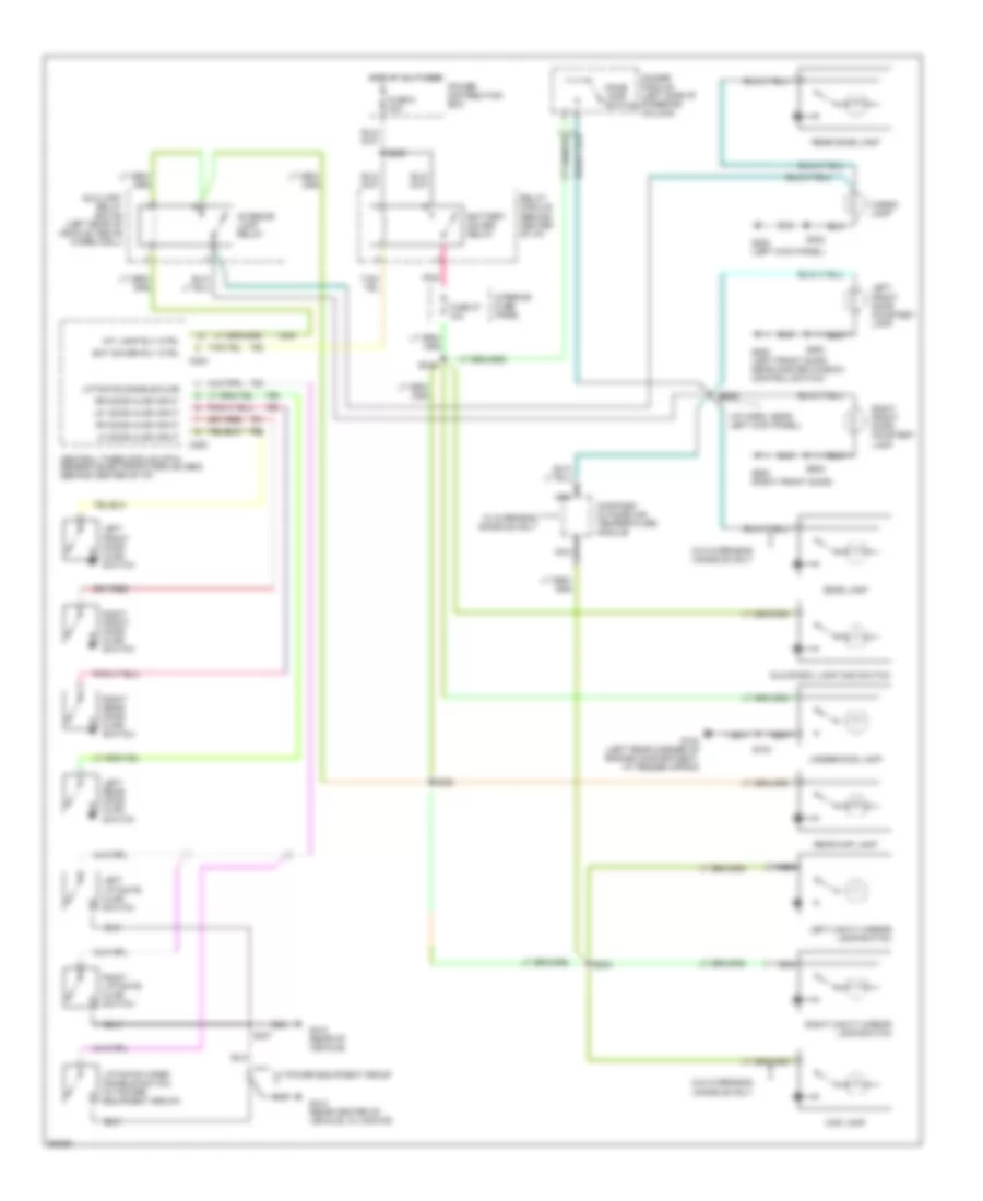Courtesy Lamps Wiring Diagram for Ford Explorer 1997