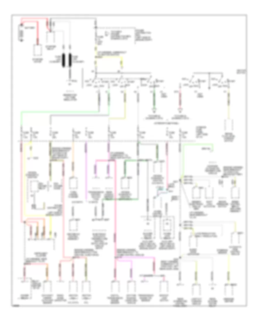 Power Distribution Wiring Diagram 1 of 5 for Ford Explorer 1997
