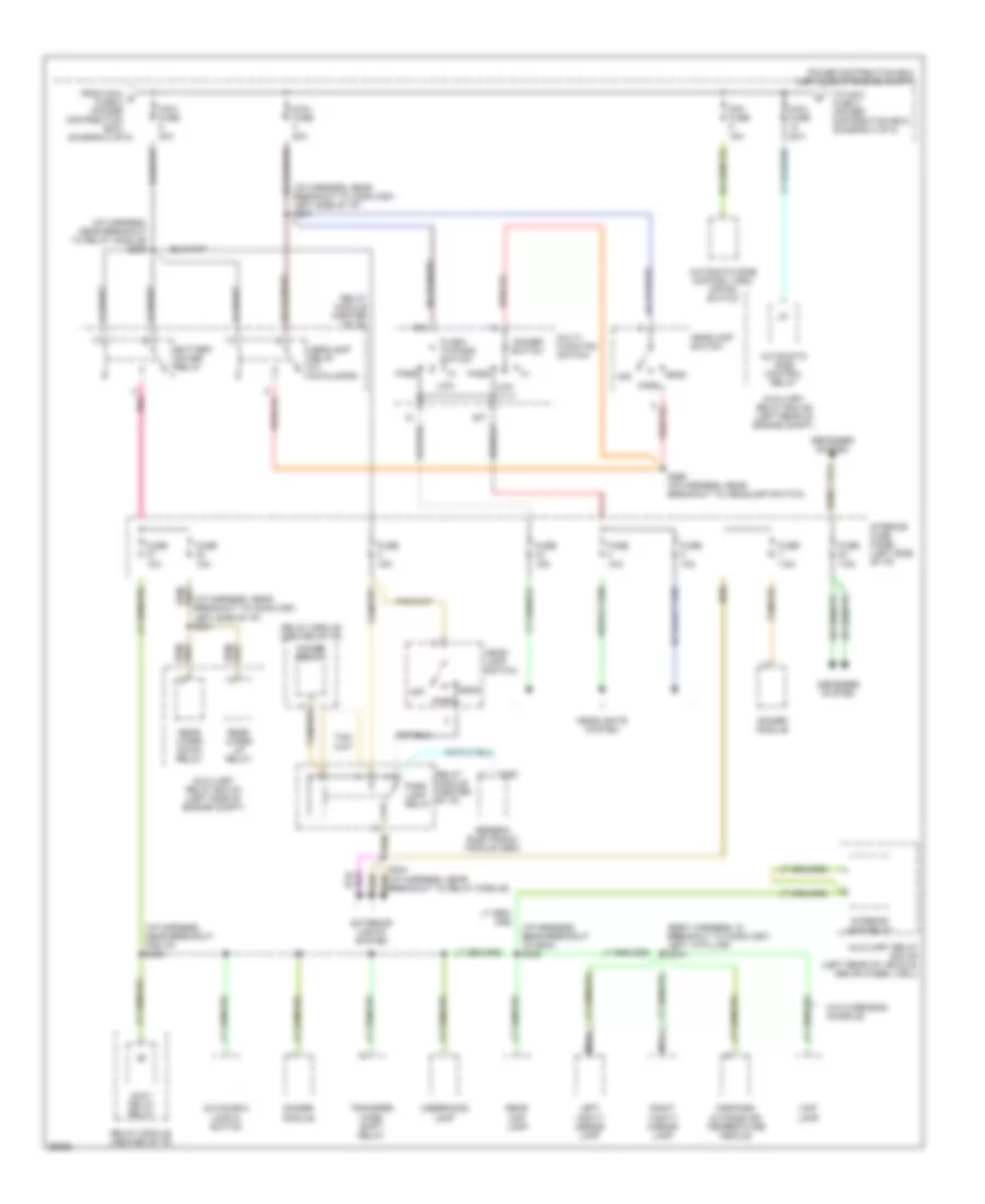 Power Distribution Wiring Diagram 3 of 5 for Ford Explorer 1997