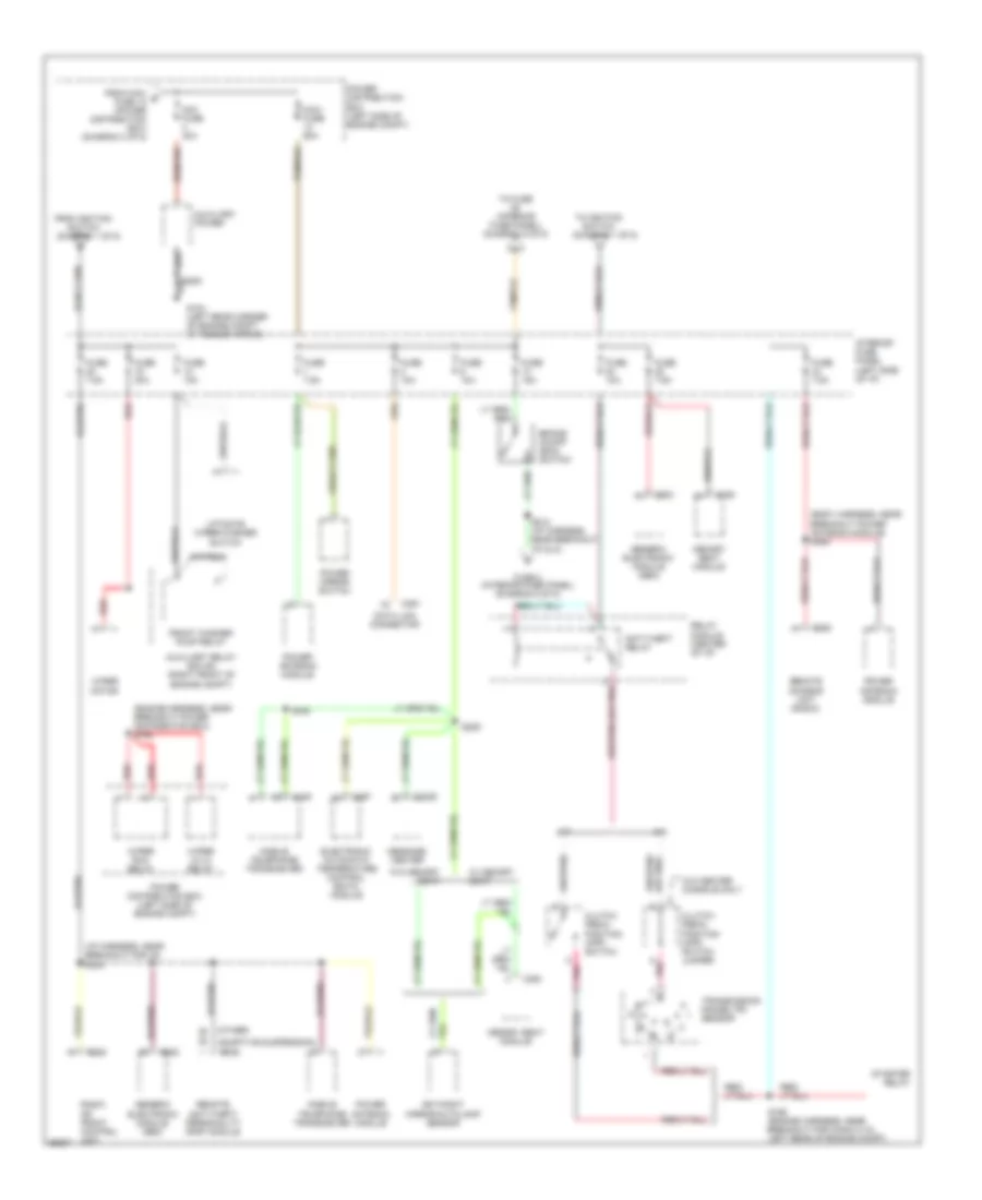 Power Distribution Wiring Diagram 4 of 5 for Ford Explorer 1997