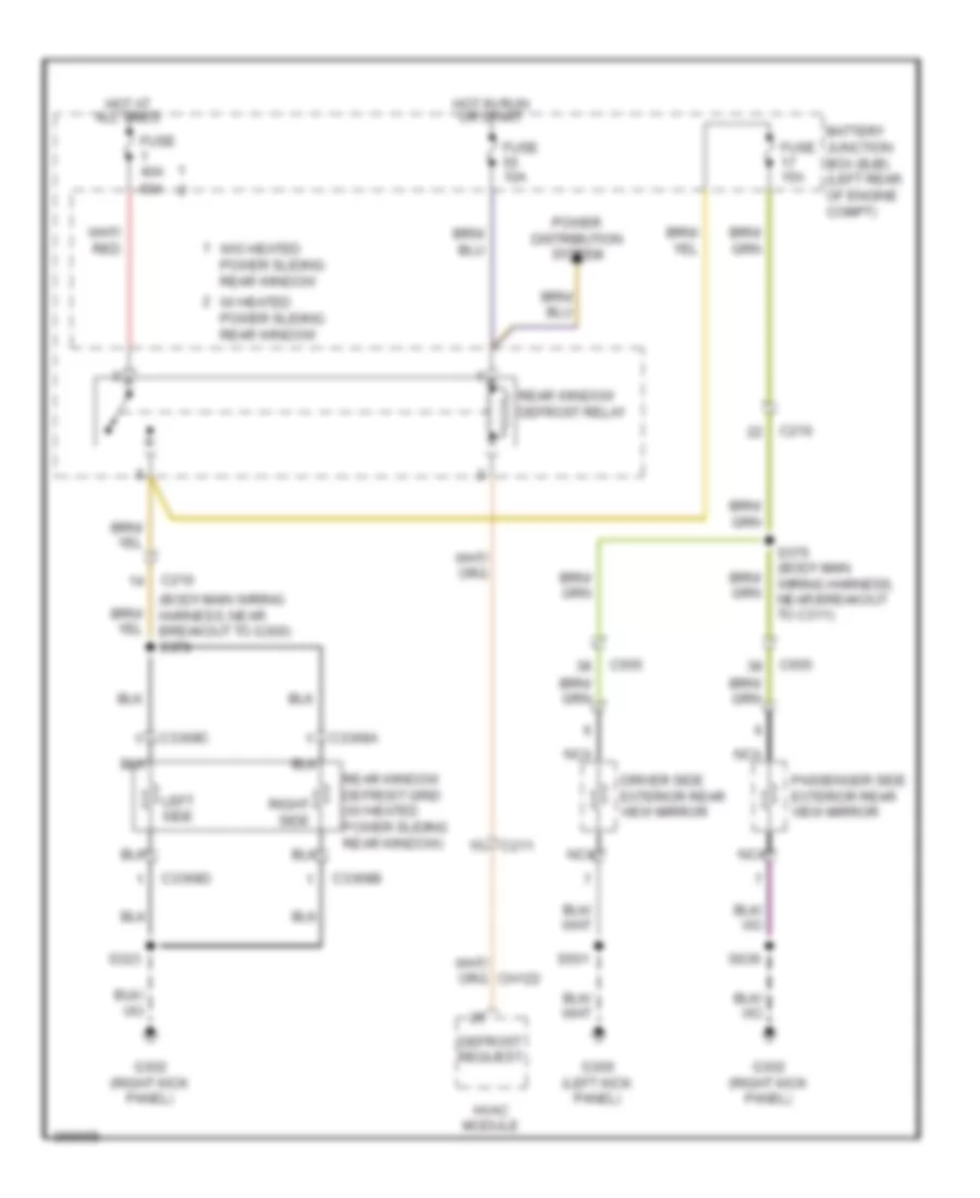 Defoggers Wiring Diagram for Ford Cab  Chassis F350 Super Duty 2012