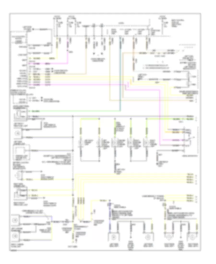 Exterior Lamps Wiring Diagram 1 of 2 for Ford Cab  Chassis F350 Super Duty 2012
