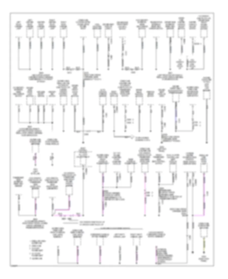 Ground Distribution Wiring Diagram (3 of 4) for Ford Cab  Chassis F350 Super Duty 2012