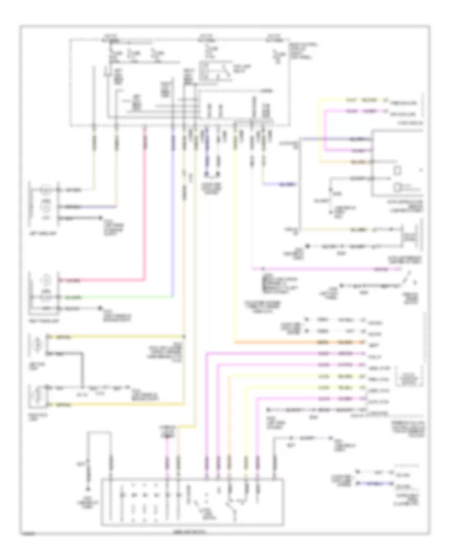 Headlights Wiring Diagram for Ford Cab  Chassis F350 Super Duty 2012