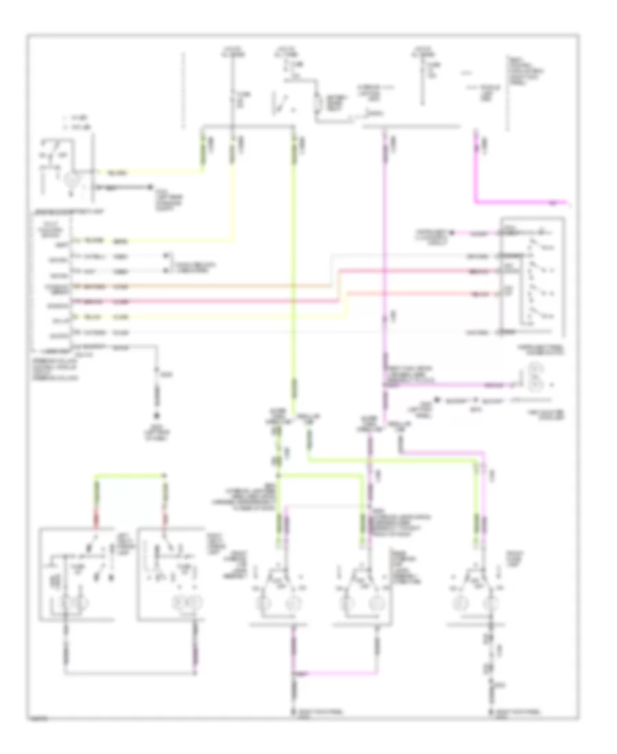 Courtesy Lamps Wiring Diagram 1 of 2 for Ford Cab  Chassis F350 Super Duty 2012