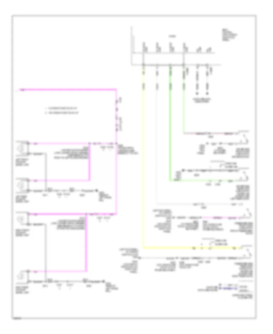 Courtesy Lamps Wiring Diagram 2 of 2 for Ford Cab  Chassis F350 Super Duty 2012