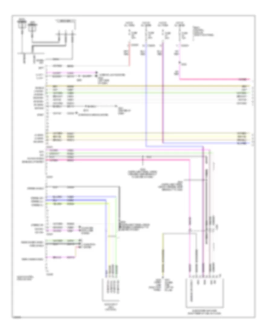 Navigation Wiring Diagram (1 of 3) for Ford Cab  Chassis F350 Super Duty 2012