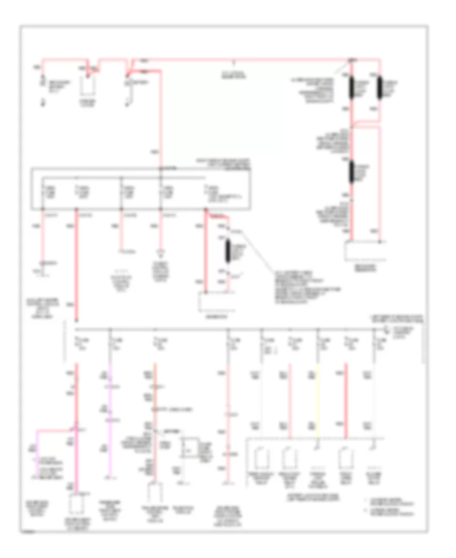 Power Distribution Wiring Diagram 1 of 9 for Ford Cab  Chassis F350 Super Duty 2012