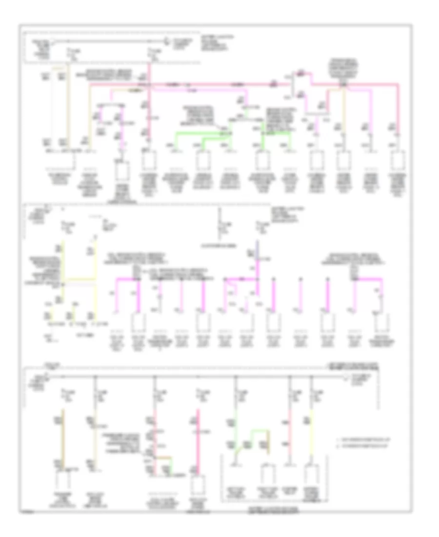 Power Distribution Wiring Diagram (4 of 9) for Ford Cab  Chassis F350 Super Duty 2012