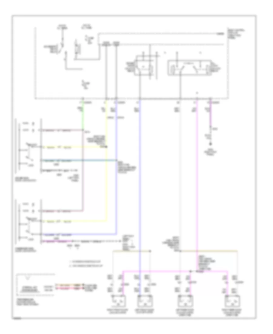 Power Door Locks Wiring Diagram 1 of 2 for Ford Cab  Chassis F350 Super Duty 2012