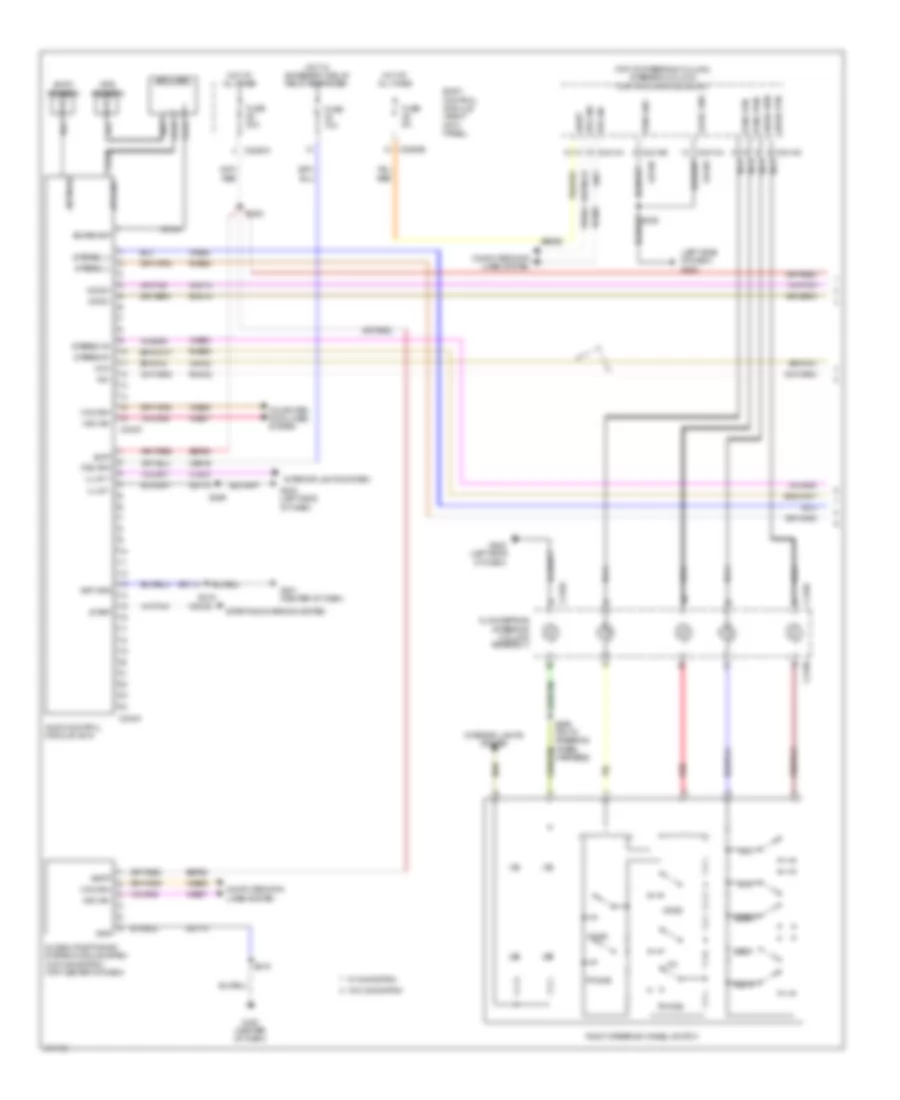 SYNC Radio Wiring Diagram (1 of 2) for Ford Cab  Chassis F350 Super Duty 2012