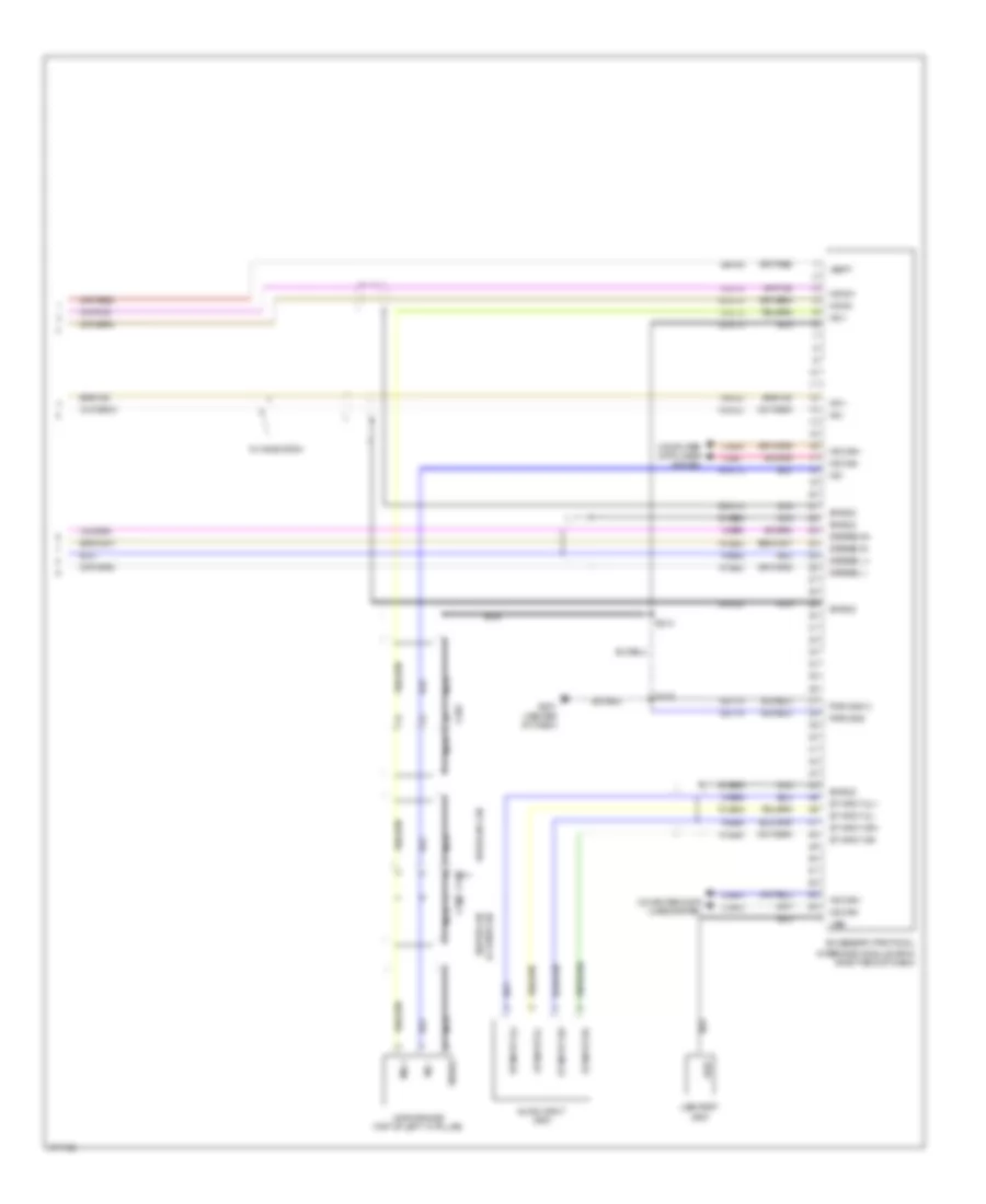 SYNC Radio Wiring Diagram 2 of 2 for Ford Cab  Chassis F350 Super Duty 2012