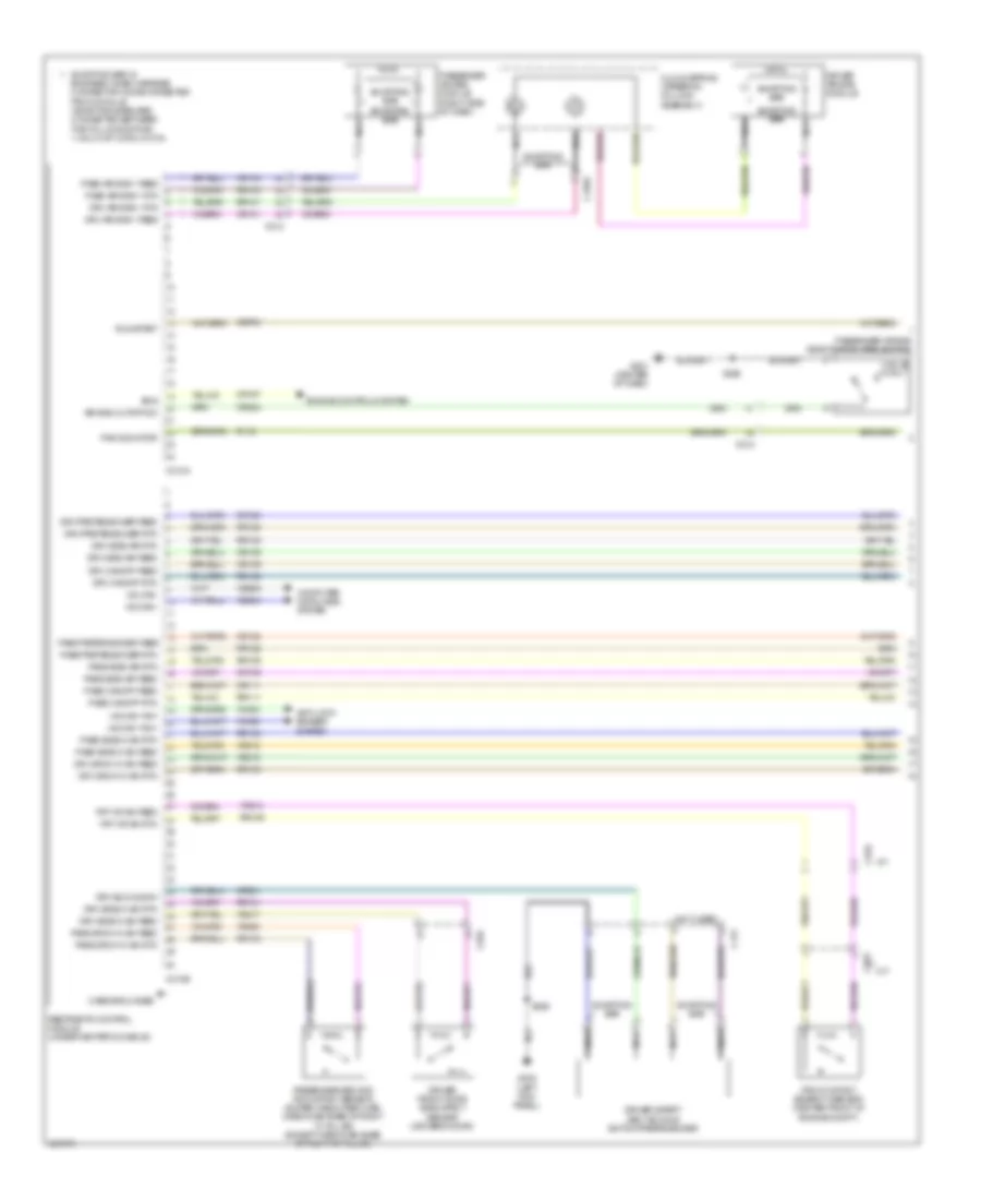 Supplemental Restraints Wiring Diagram 1 of 2 for Ford Cab  Chassis F350 Super Duty 2012