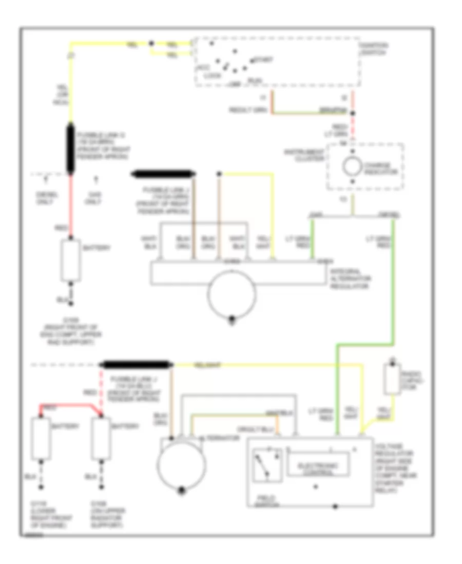 4 9L Charging Wiring Diagram for Ford F Super Duty 1991