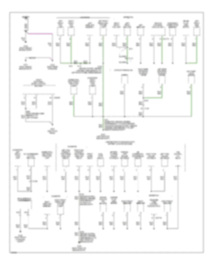 Ground Distribution Wiring Diagram 1 of 5 for Ford Expedition EL Limited 2014