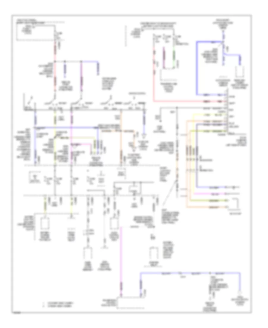 Power Distribution Wiring Diagram 4 of 6 for Ford Expedition EL Limited 2014