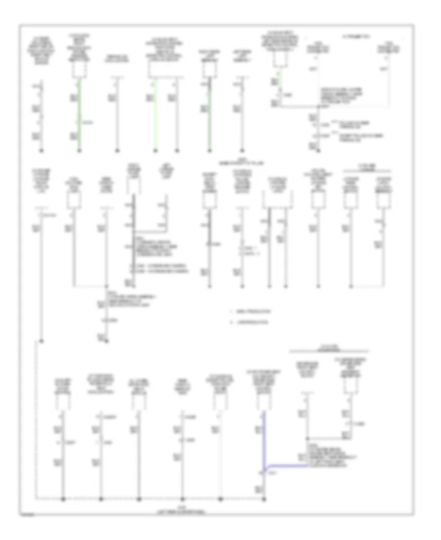 Ground Distribution Wiring Diagram (4 of 6) for Ford Explorer Police Interceptor 2013