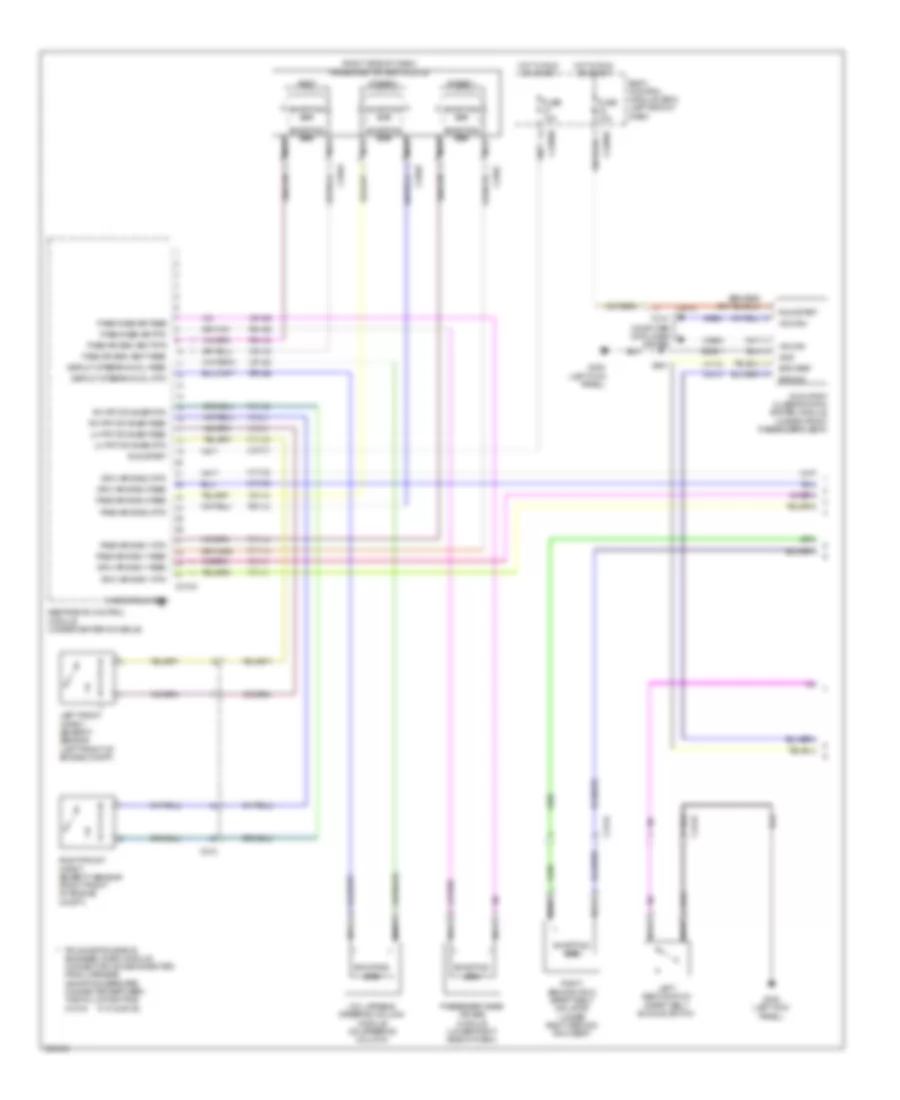 Supplemental Restraints Wiring Diagram 1 of 3 for Ford Explorer Police Interceptor 2013