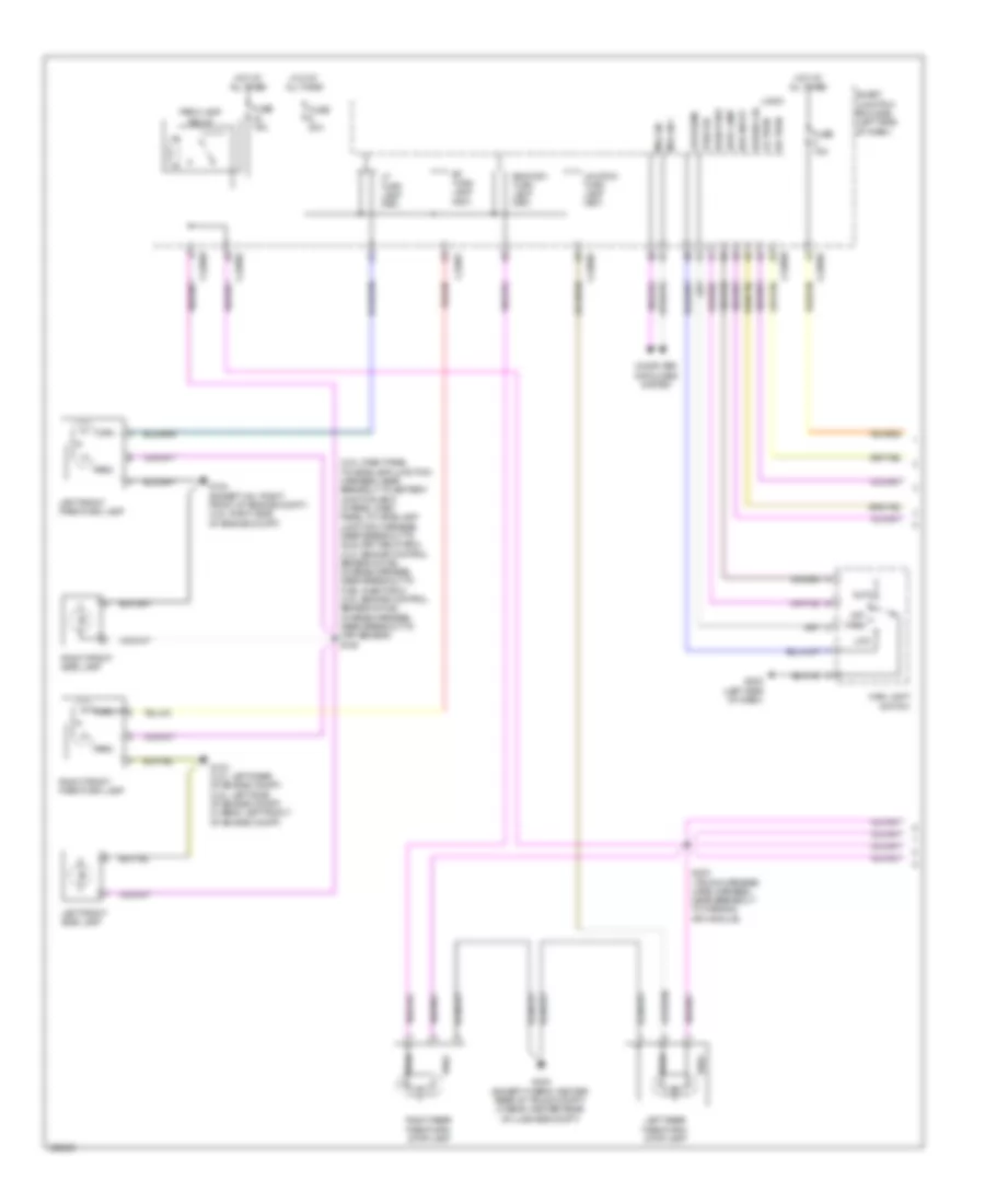 Exterior Lamps Wiring Diagram 1 of 2 for Ford Fusion SEL 2010