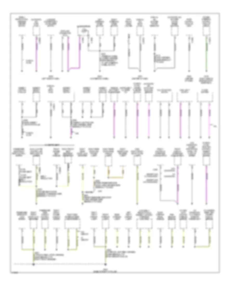 Ground Distribution Wiring Diagram Except Hybrid 1 of 3 for Ford Fusion SEL 2010