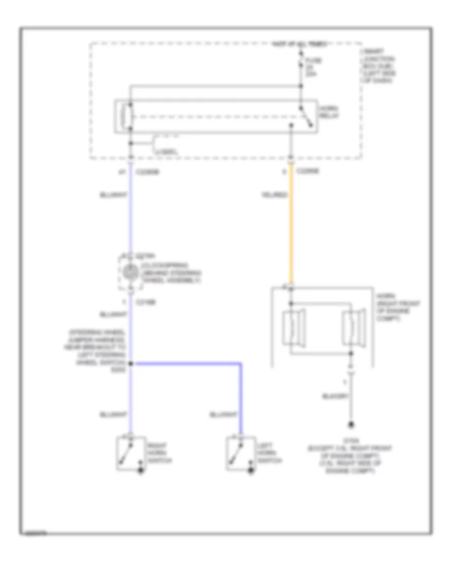 Horn Wiring Diagram for Ford Fusion SEL 2010