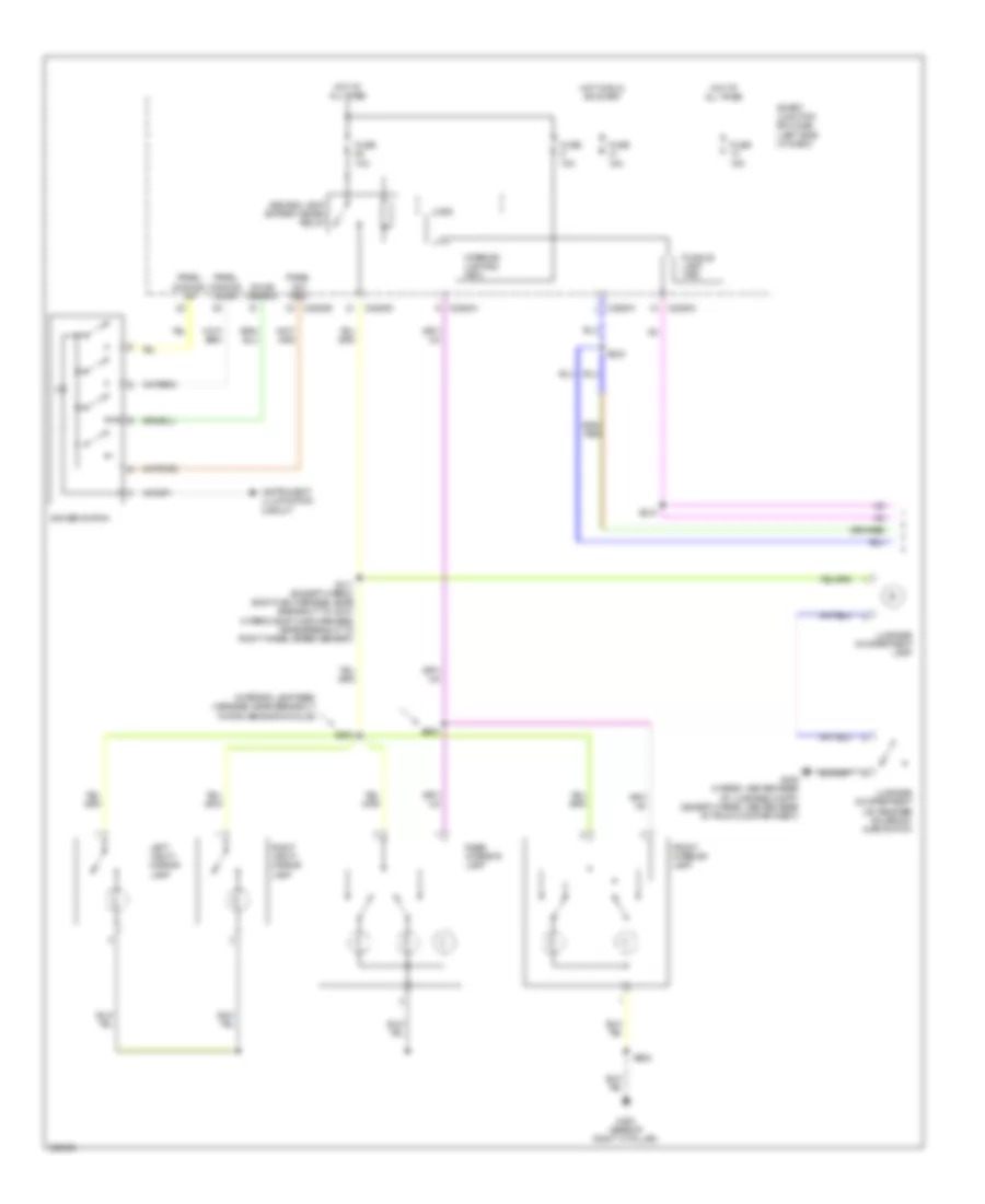 Courtesy Lamps Wiring Diagram 1 of 2 for Ford Fusion SEL 2010