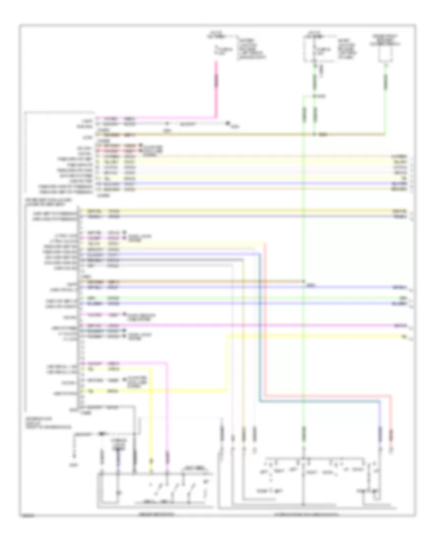 Memory Mirrors Wiring Diagram 1 of 2 for Ford Fusion SEL 2010