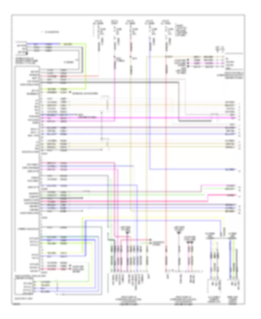 SONY Radio Wiring Diagram 1 of 2 for Ford Fusion SEL 2010