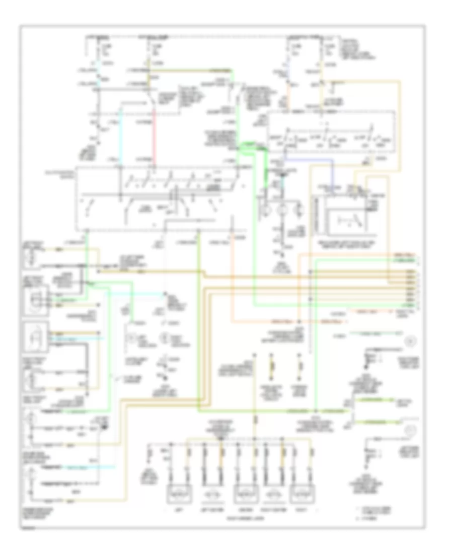 6.8L, Exterior Lamps  Trailer Connector Wiring Diagram (1 of 3) for Ford F450 Super Duty 2005