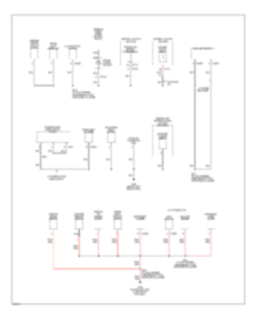 Ground Distribution Wiring Diagram (2 of 7) for Ford F450 Super Duty 2005