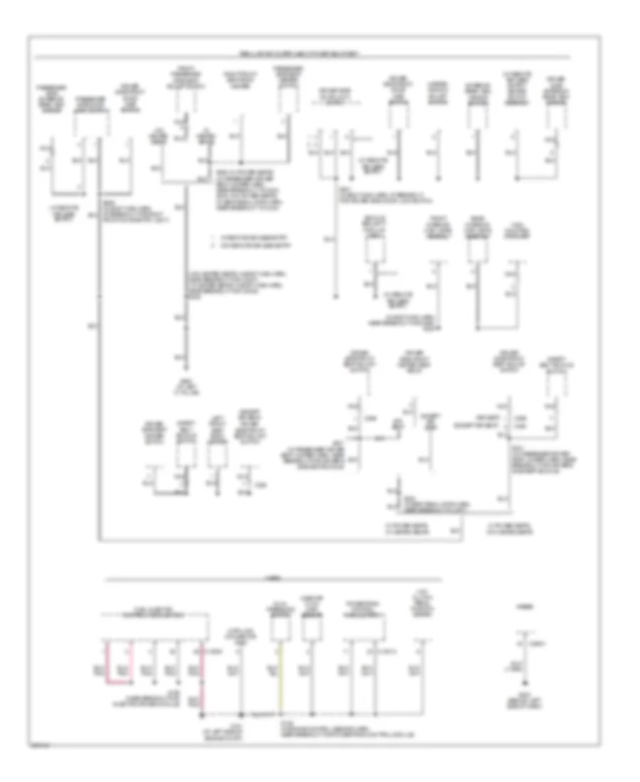 Ground Distribution Wiring Diagram (4 of 7) for Ford F450 Super Duty 2005